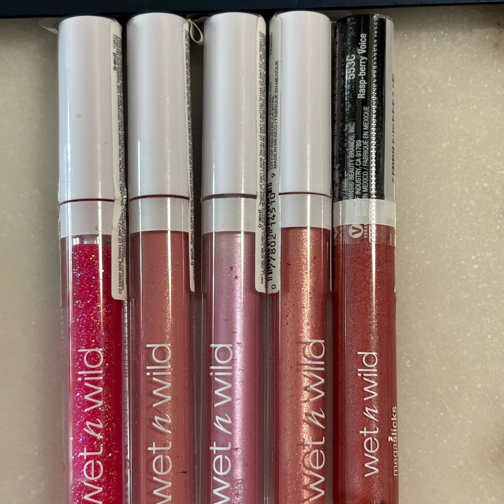Wet n Wild Lip Gloss Collection - Sparkling Pink and Rose Hues